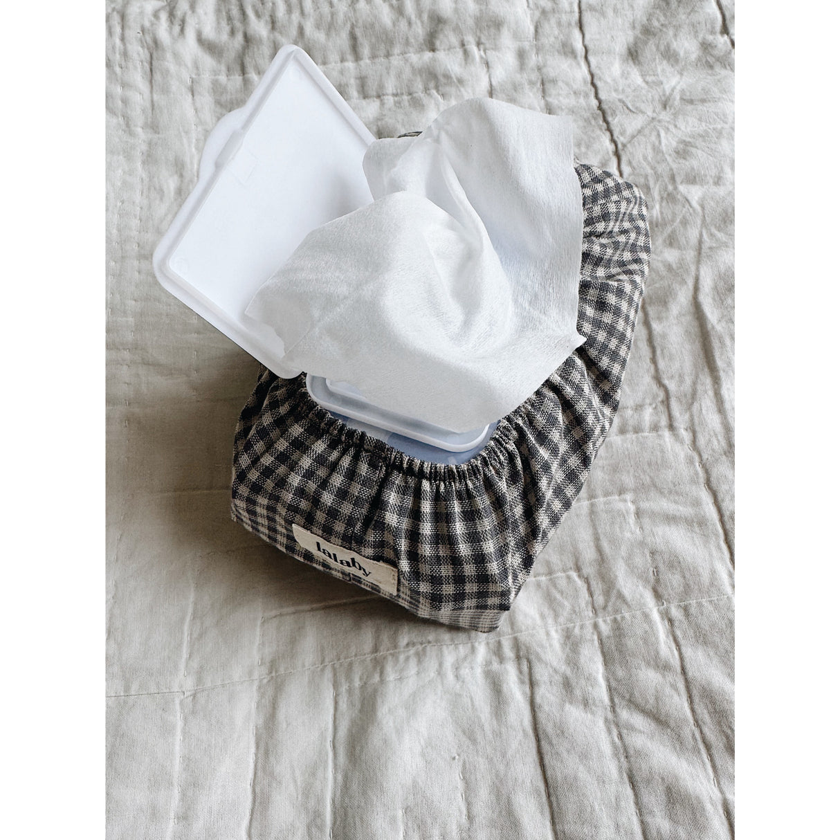 Lalaby Forest Check Wet Wipe Cover