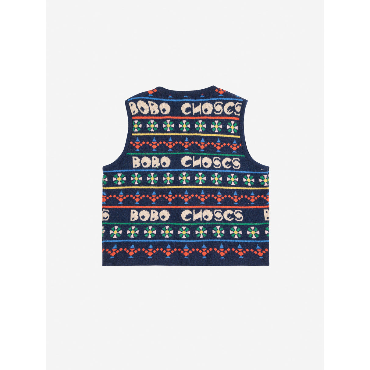 Bobo Choses Multicolor Toys All Over Knitted Vest