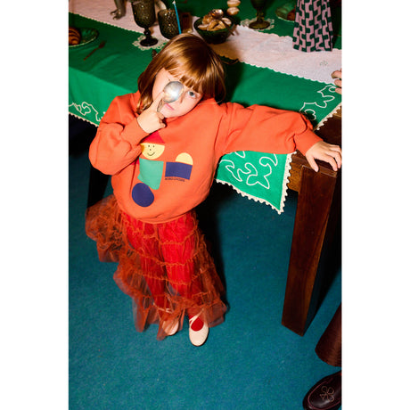Bobo Choses Orange Wooden Toy Sweatshirt