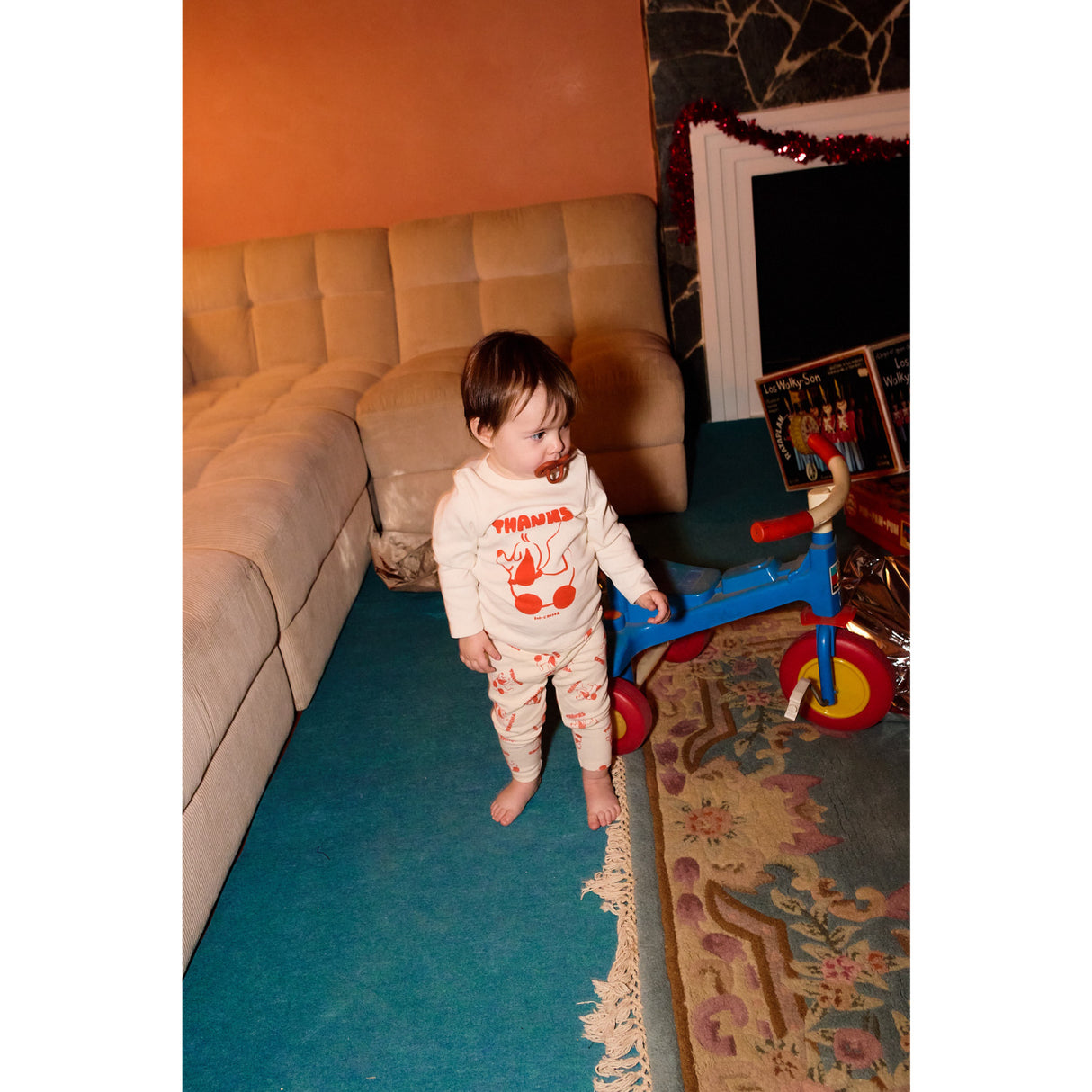 Bobo Choses Offwhite Rolling Dog T-Shirt