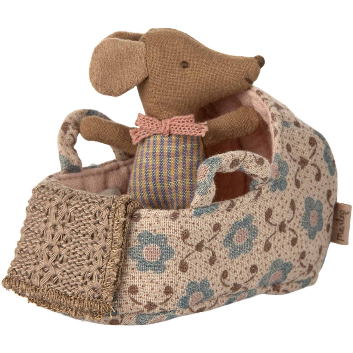 Maileg Babylift, Baby Mus - Rosa