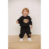 Mini Rodini Black E.T Application Sweatshirt