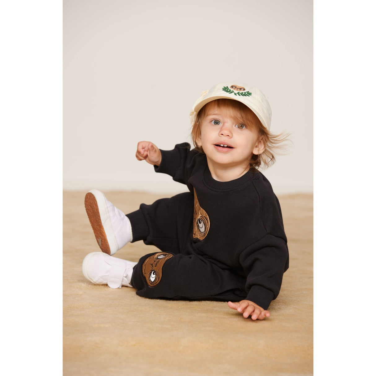 Mini Rodini Black E.T Application Sweatshirt