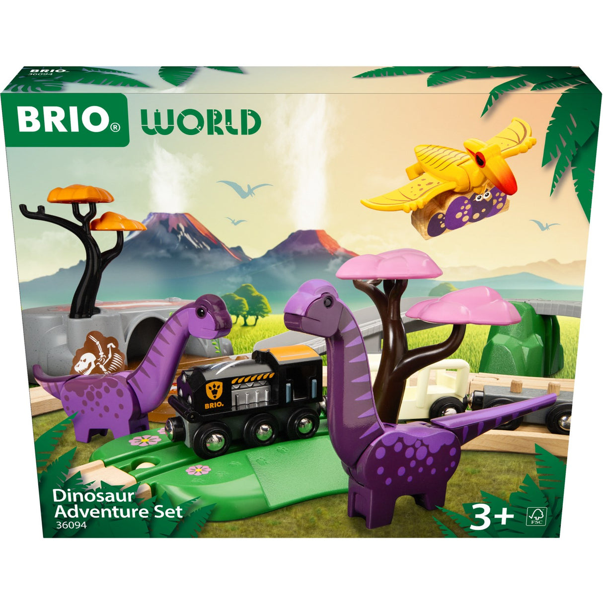BRIO® 36094 Togbanesæt Med Dinosaurer