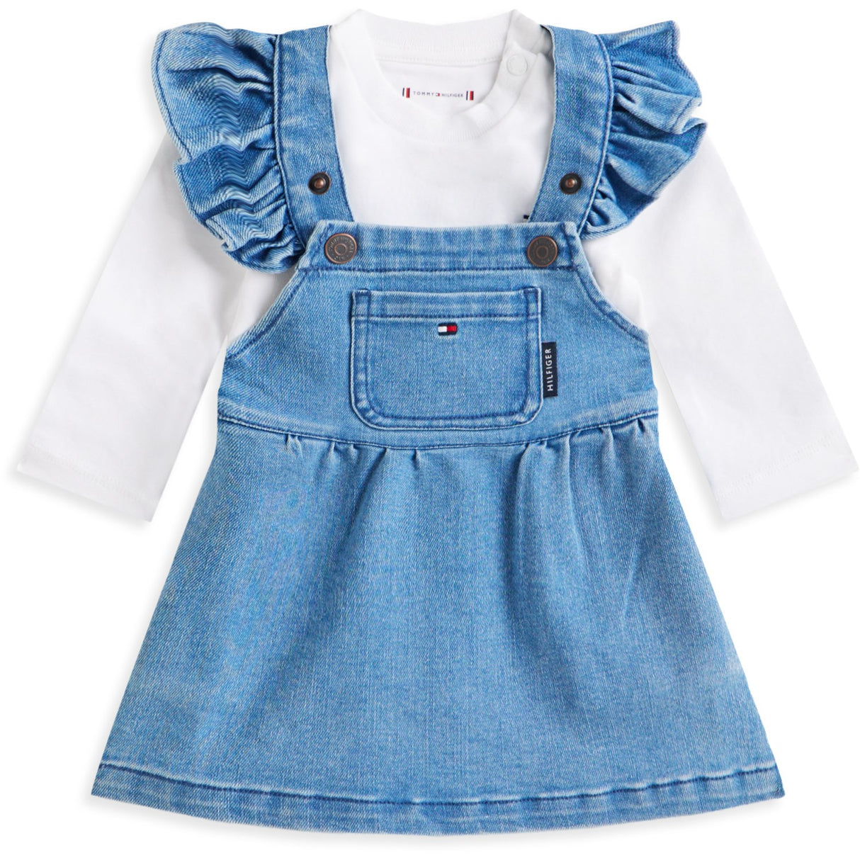 Tommy Hilfiger Denim Medium Denim Dungaree Dress
