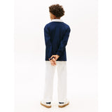 Tommy Hilfiger Dark Night Navy Heritage Flag Jersey Polo Ls