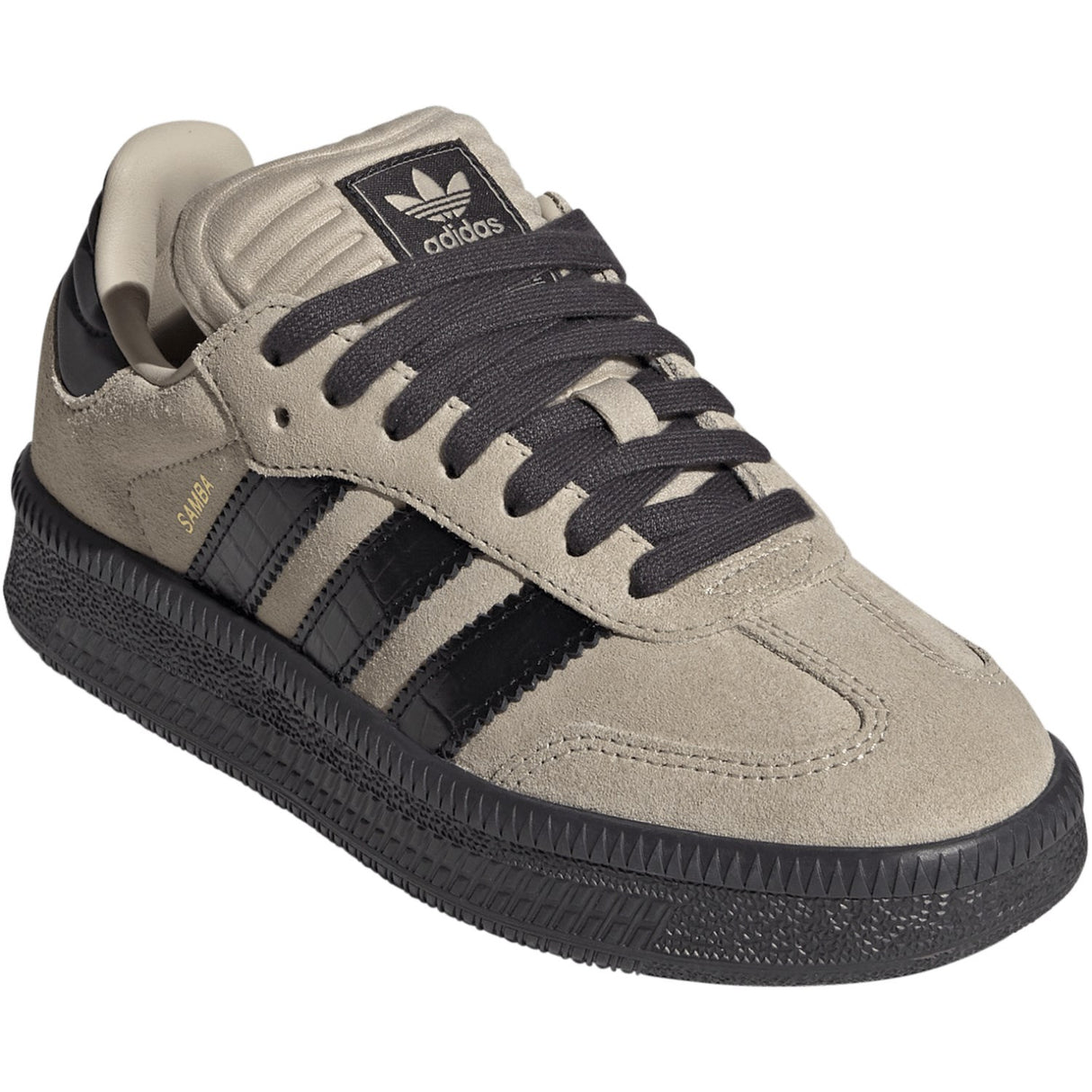 adidas Originals Stone Khaki/Core Black/Utility Black Samba Xlg J Sneakers