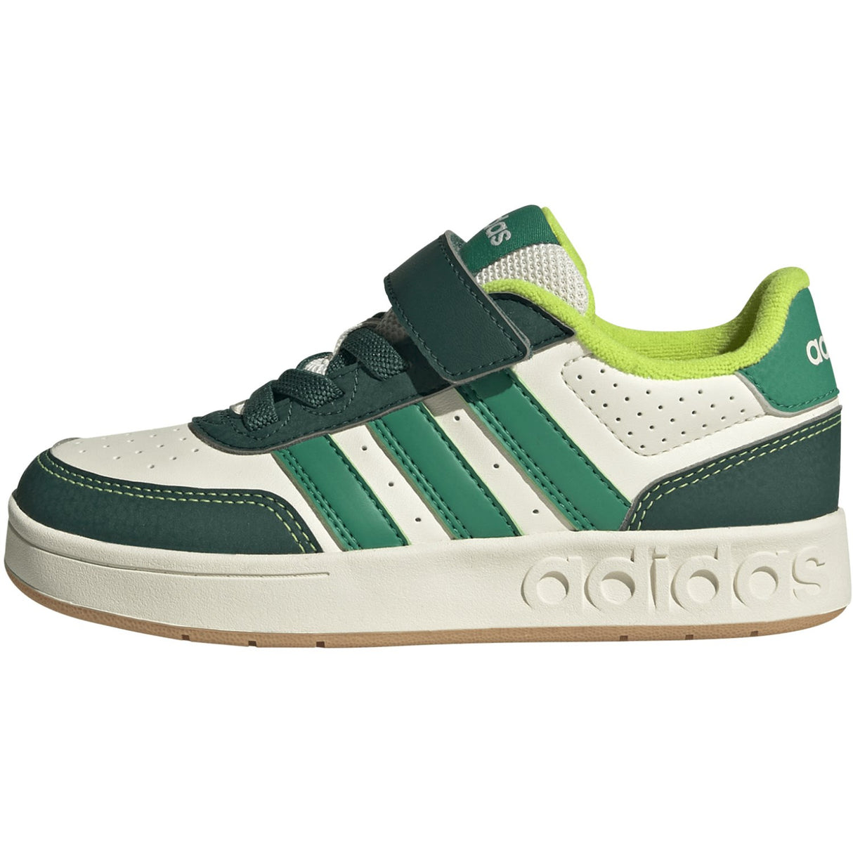 adidas Originals Off White/Collegiate Green/Court Green Breakbase C Sneakers