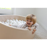 Tumble Time Taupe Ball Pool in Vegan PU ø90cm 150 pcs. Balls
