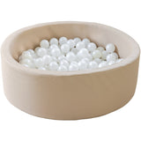 Tumble Time Taupe Ball Pool in Vegan PU ø90cm 150 pcs. Balls