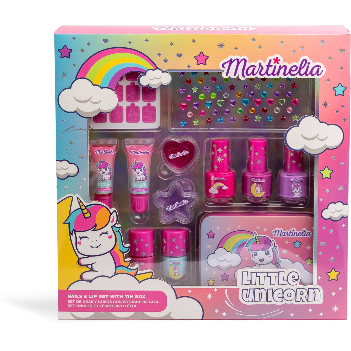 Martinelia Little Unicorn Nail & Lip Set With Tin Box