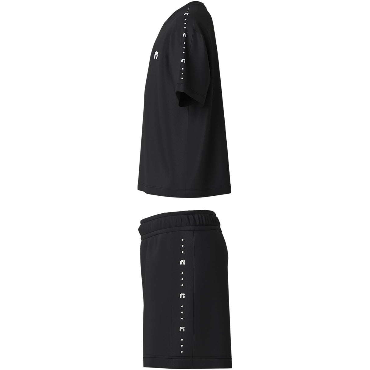 Name It Black Nkndemu Ss Nreg Shorts Set