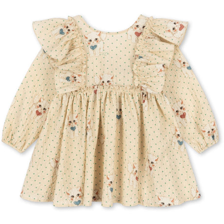 Konges Sløjd Dot Miao Mist Elin Bow Dress Gots