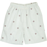 Müsli Tofu/ Ocean/ Mineral Red Seersucker Stripe Shorts