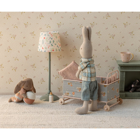 Maileg Kanin Sæt, Micro - Brun - Støvet Rosa