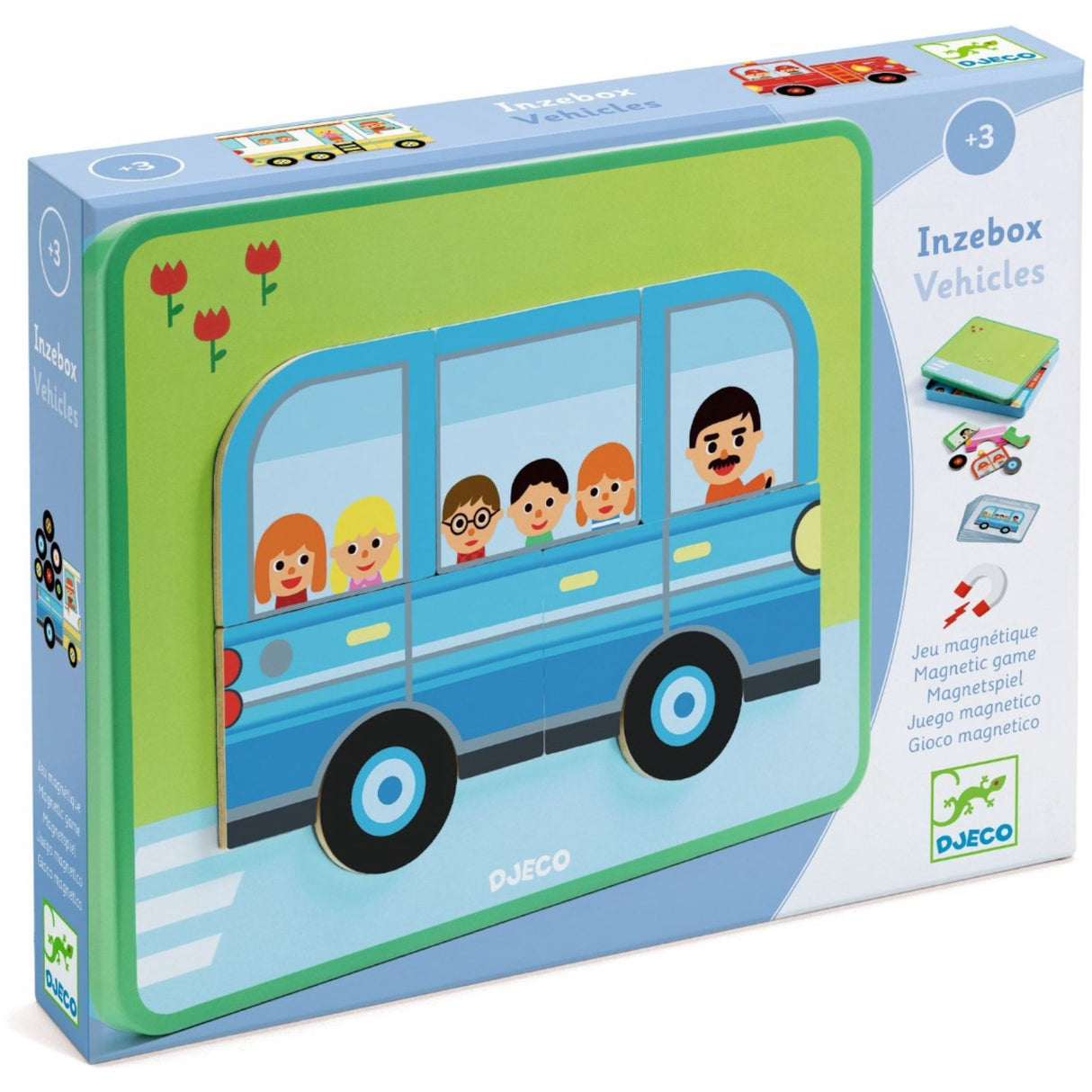 Djeco Inzebox 자석 다리, 차량