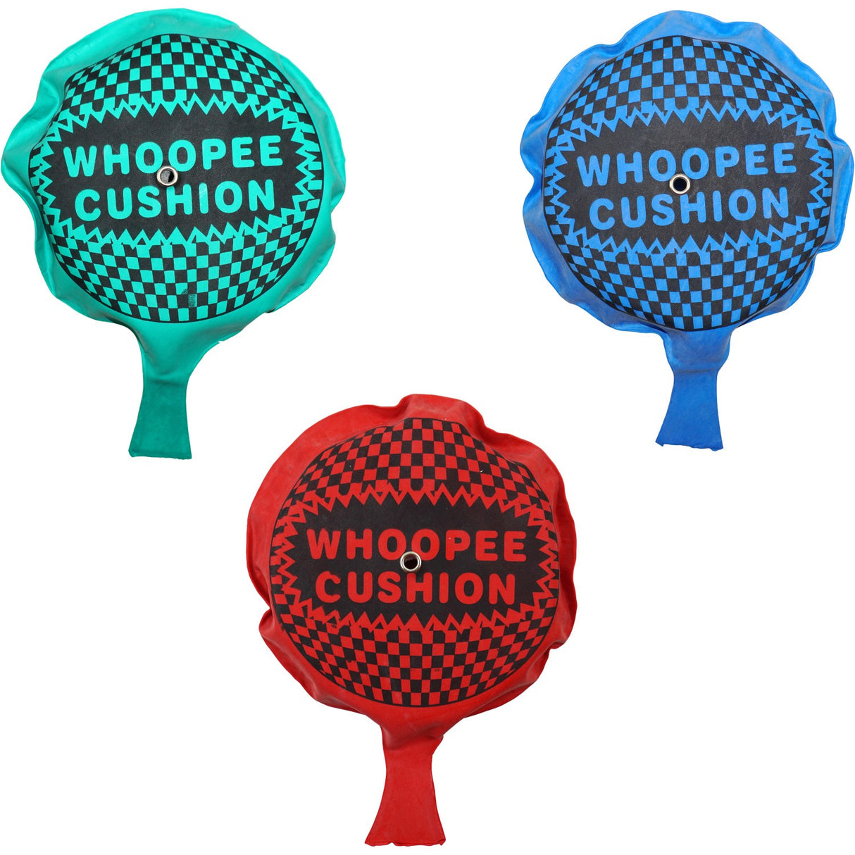 Pocket Money Self Inflating Whoopee Cushion 15 Cm 3 Assorted
