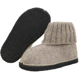 Huttelihut Camel Melange Slippers Wool