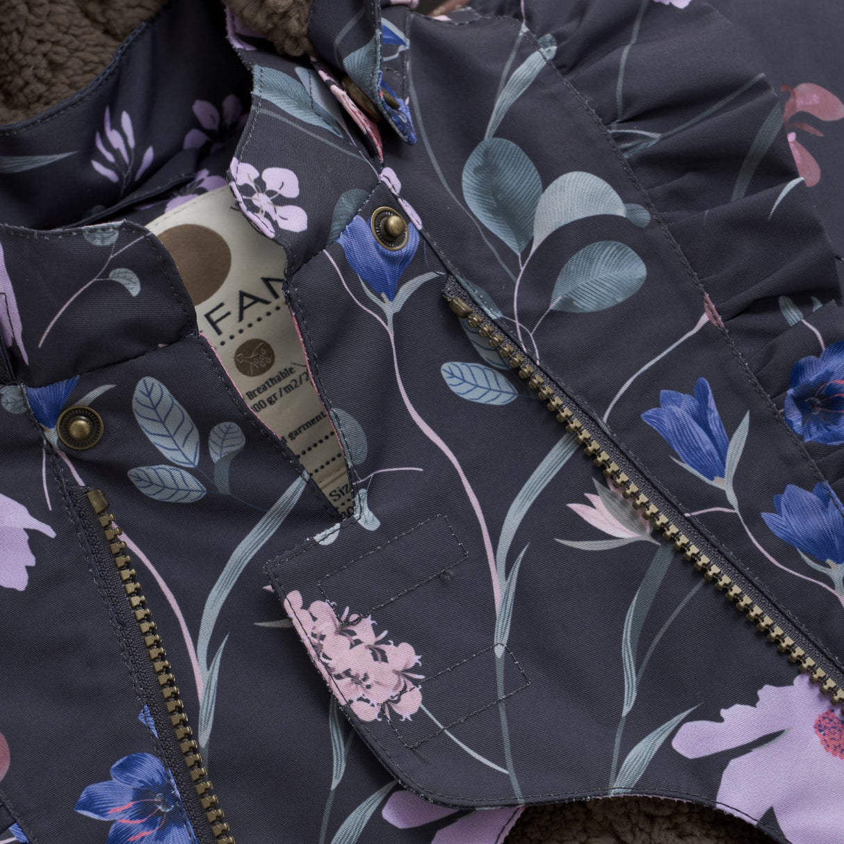 En Fant Ebony Baby Snowsuit W. Frills