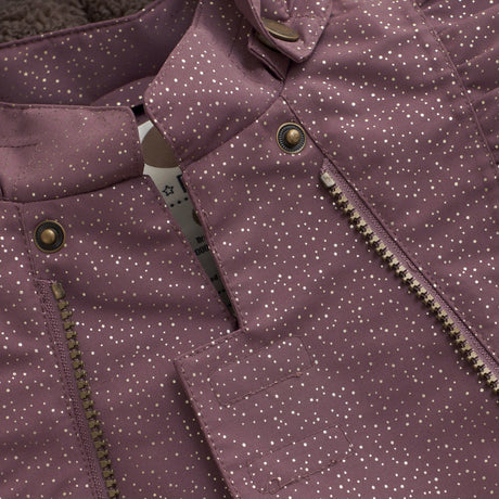 En Fant Rose Taupe Baby Snowsuit W. Frills