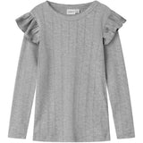 Name It Grey Melange Nmfjulia Ls Slim Top Noos