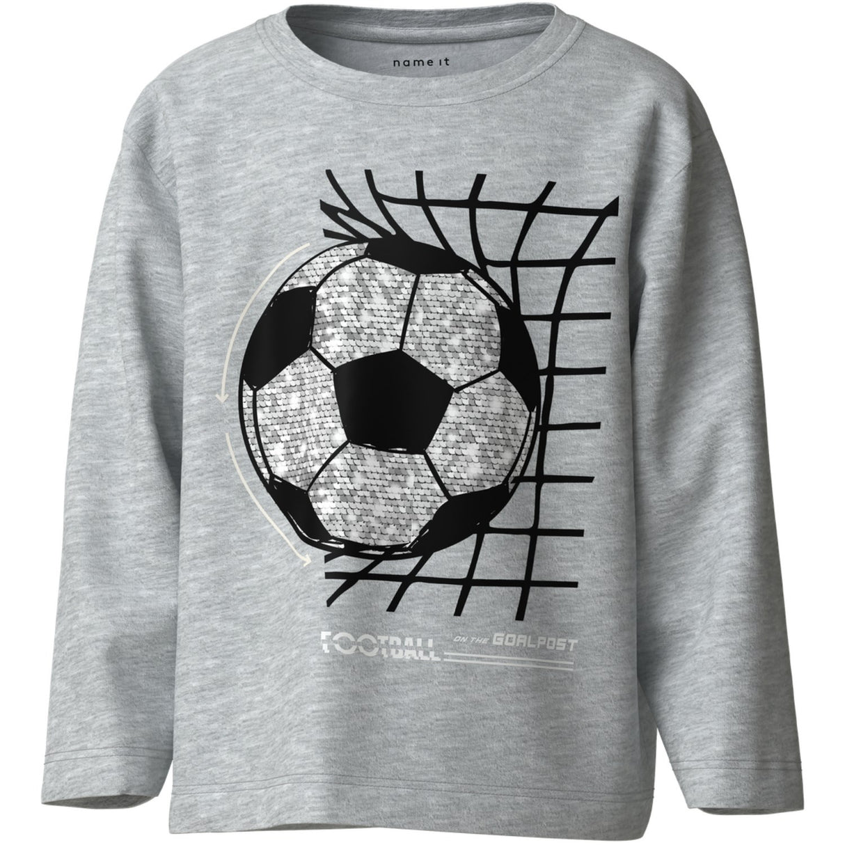 Name It Light Grey Melange Nkmdorak Ls Nreg Top