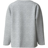 Name It Light Grey Melange Nkmdorak Ls Nreg Top