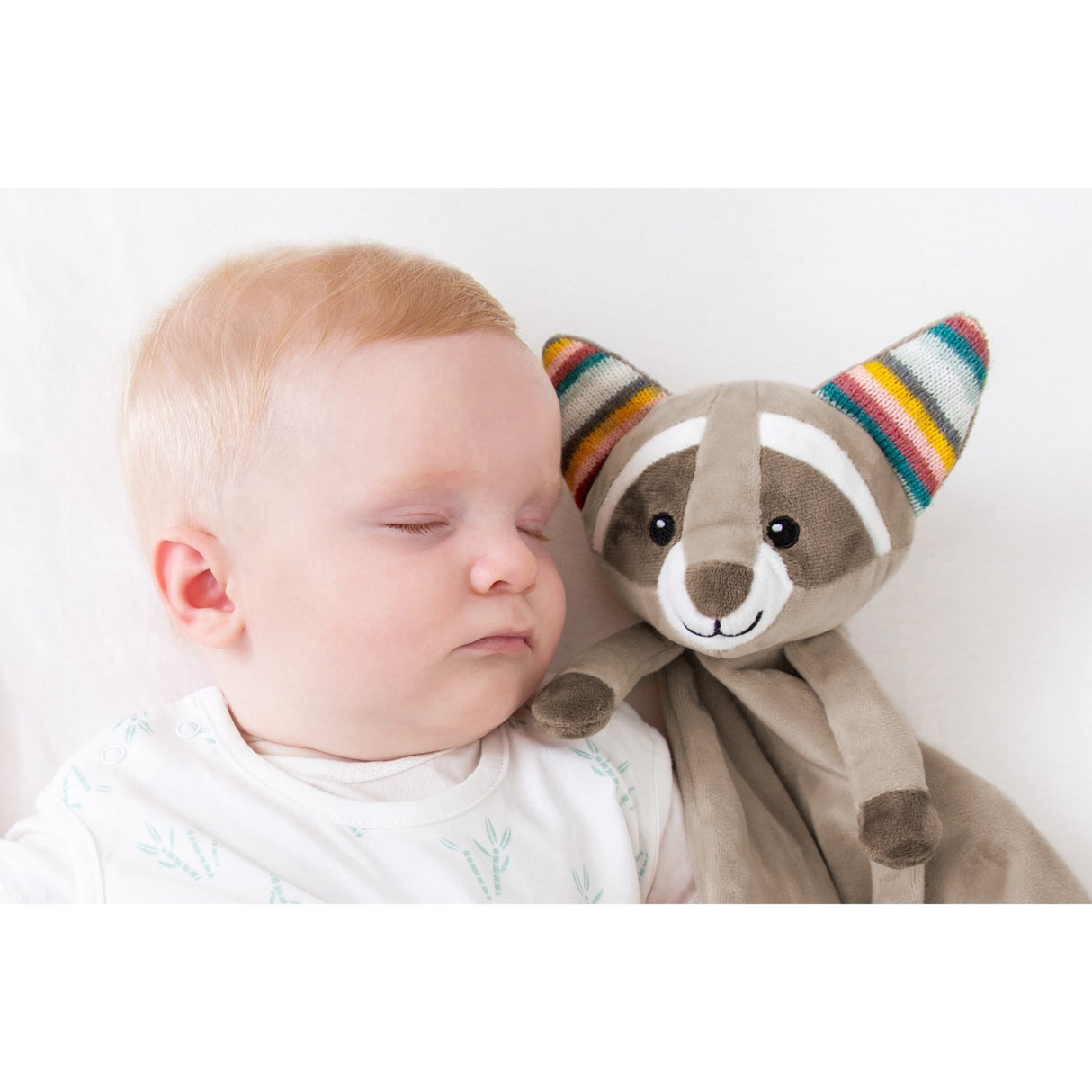 Zazu Brown Robin The Racoon Comforter With Sound