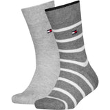 Tommy Hilfiger Black Th Kids Sock 2P Breton Stripe