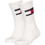 Tommy Hilfiger White Th Kids Sock 2P Flag