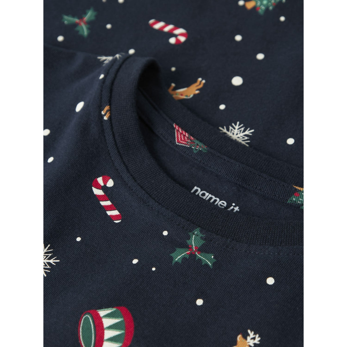 Name It Navy Blazer Xmas AOP Navy Nmnvismas Ls Nightset