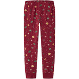 Name It Jester Red Xmas AOP Red Nknvismas Ls Nightset