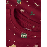 Name It Jester Red Xmas AOP Red Nknvismas Ls Nightset