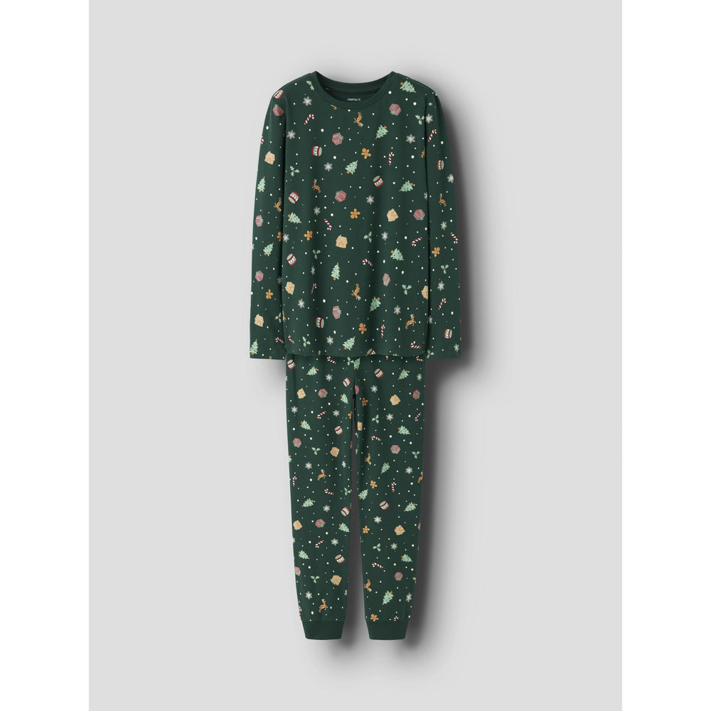 Name It Botanical Garden Xmas AOP Nknvismas Ls Nightset