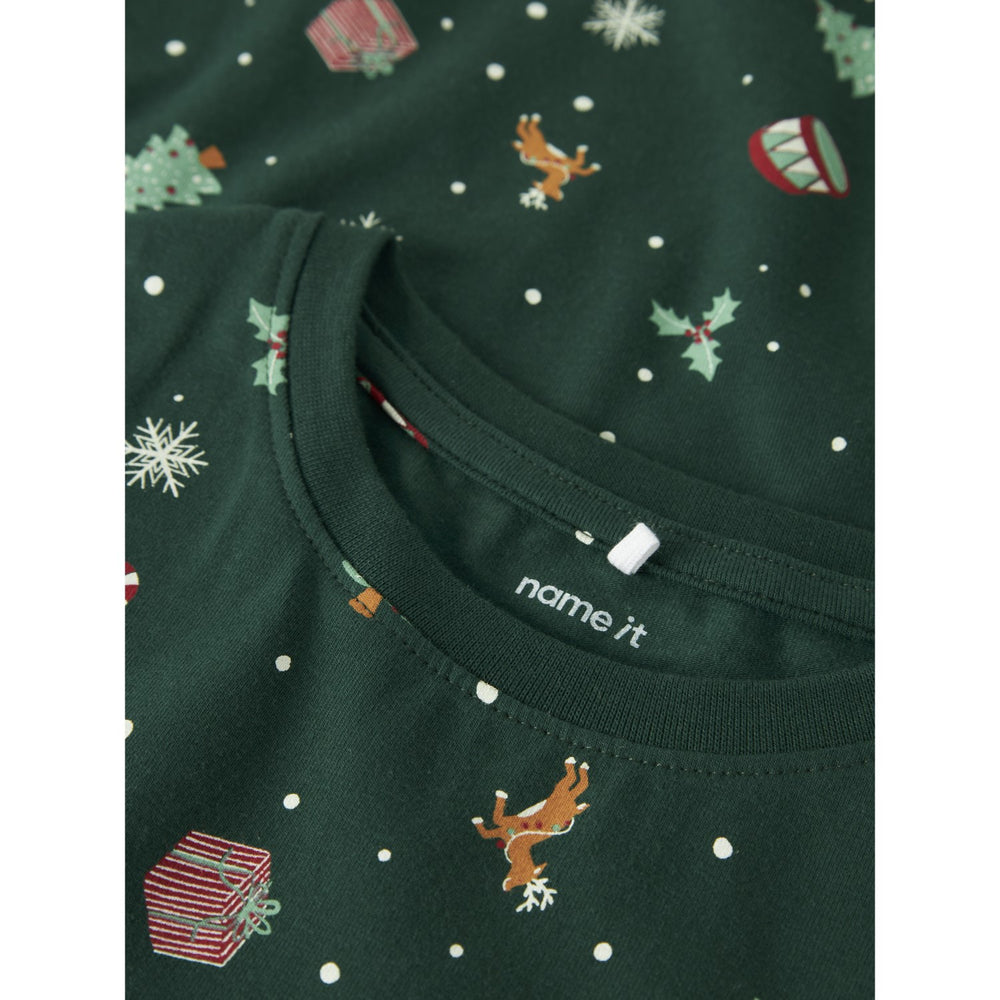 Name It Botanical Garden Xmas AOP Nknvismas Ls Nightset