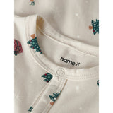 Name It Whitecap Gray Xmas AOP Nbnvismas Ls Nightsuit