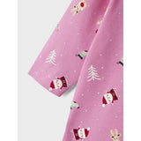 Name It Fuchsia Pink Christmas Elements Vismas Nightsuit