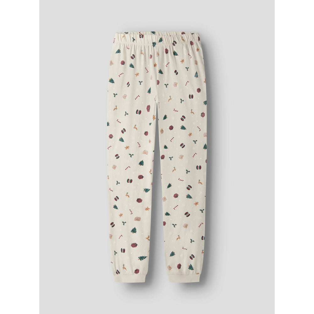 Name It Whitecap Gray Xmas AOP Nanvismas Ls Nightset Adult
