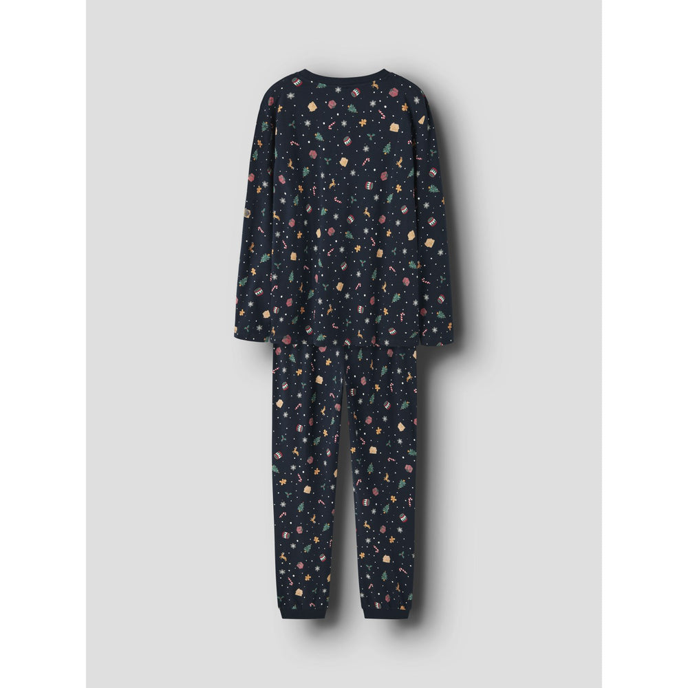 Name It Navy Blazer Xmas AOP Navy Nanvismas Ls Nightset Adult