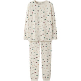 Name It Whitecap Gray Xmas AOP Nanvismas Ls Nightset Adult