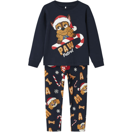 Name It Navy Blazer Nmmslava Paw Ls Nightset Cplg