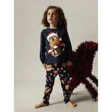 Name It Navy Blazer Nmmslava Paw Ls Nightset Cplg