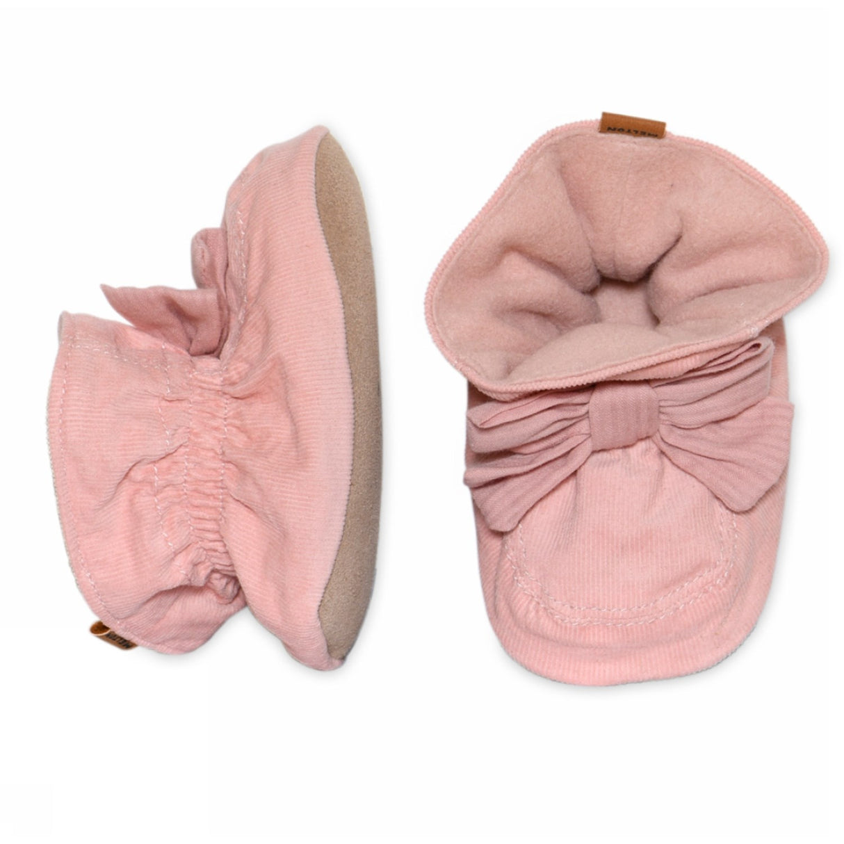 MELTON Rose Dawn Bow Textile Slippers