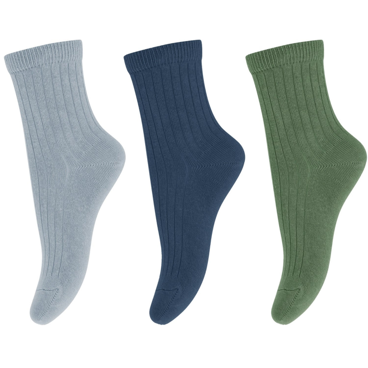 Mp Danmark Dusty Blue Kallie Socks - 3-pack