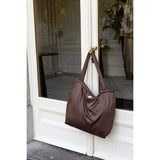 KAS Kopenhagen Brown Kas Multi Purpose Tote With Fold