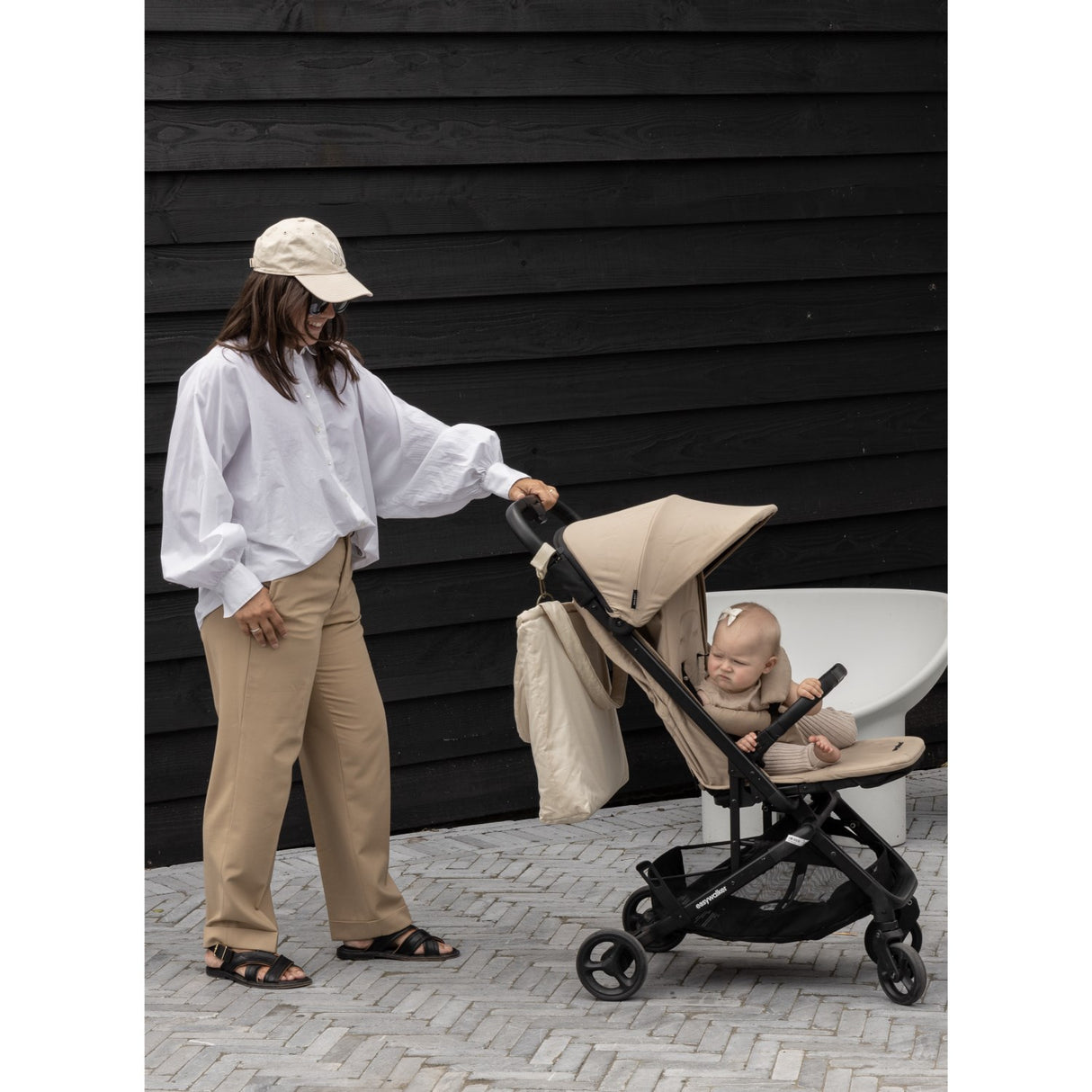 KAS Kopenhagen Beige Kas Multi Purpose Tote With Fold