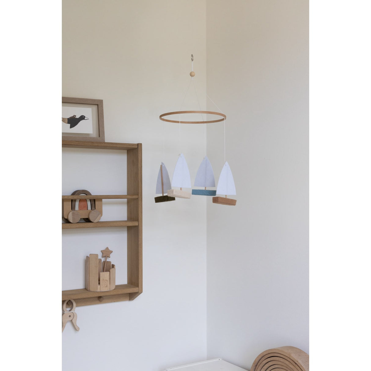 KAS Kopenhagen Multi Color Boat Baby Mobile