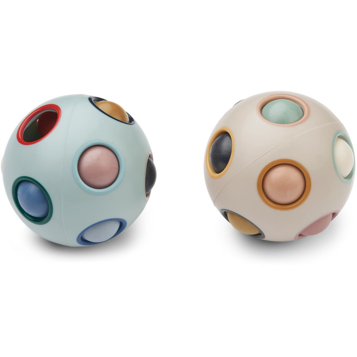 LIEWOOD Ice Blue Multi Mix Solene Puzzle Ball 2-Pack