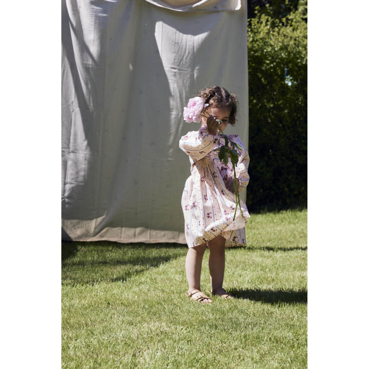 Fliink Chalk Pink Aop Colombe Ls Dress