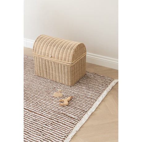 KAS Kopenhagen Brow & Nautral Brown Stripes Rug 140X200